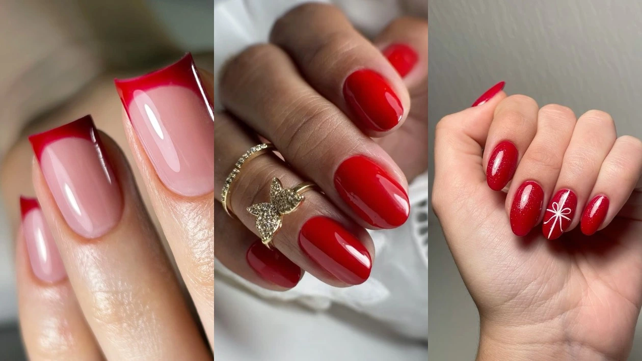 Трендовий червоний манікюр