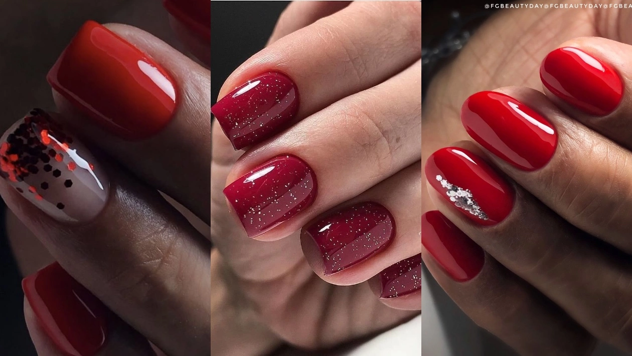 Червоний манікюр на Новий рік 2026. Що обрати, щоб виглядати стильно і святково