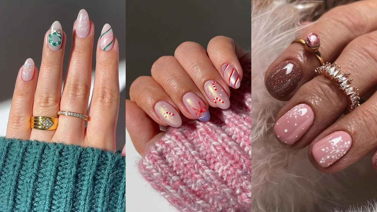 Новорічний дизайн манікюру 2026 на короткі та довгі нігті