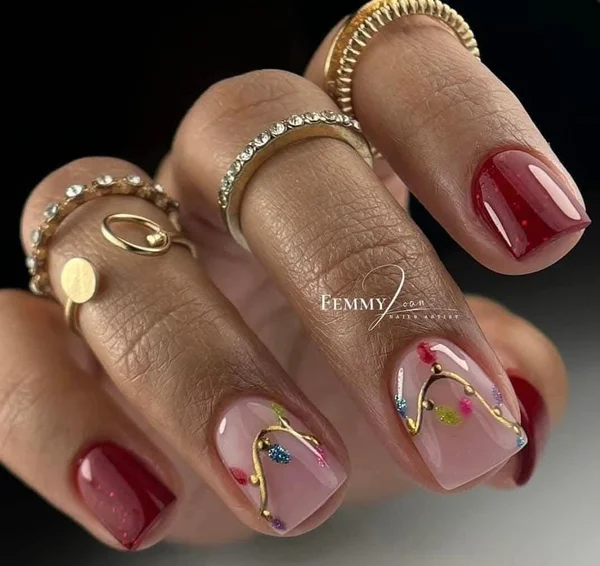 Зимовий манікюр з дизайном